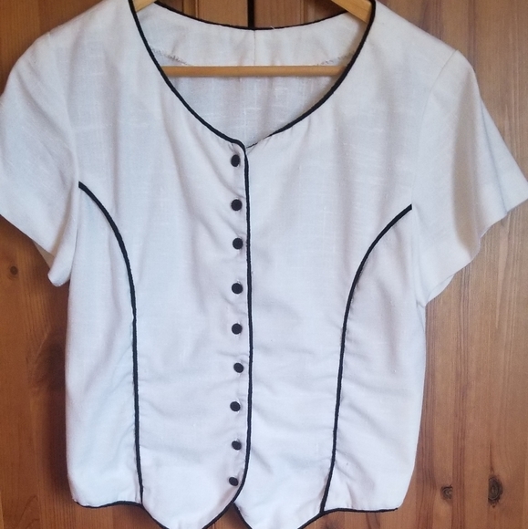 Vintage Linen top - Picture 1 of 2